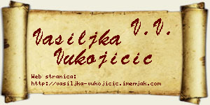 Vasiljka Vukojičić vizit kartica